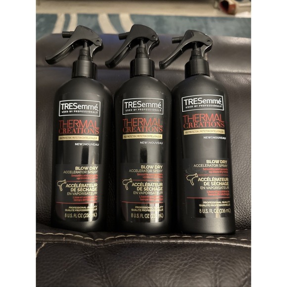 Tresemmé Other - 3x TRESEMMÉ THERMAL CREATIONS BLOW DRY ACCELERATOR SPRAY STYLING AID Rare